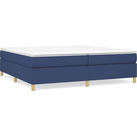 Maison Exclusive - Boxspringbettgestell Blau 200x200 cm Stoff