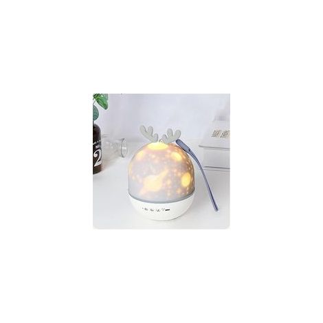 Sternenhimmel-Projektor, 360° drehbares LED-Nachtlicht mit Musik, 6 projizierten Filmen, Schlummer- und Timerfunktion, inklusive Fernbedienung. Ideal für Babys, Kinder, Kinderzimmer und als Geschenk. 