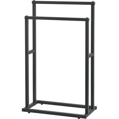 Porta asciugamani con 2 barre in acciaio 78 x 48 x 24 cm 030008191