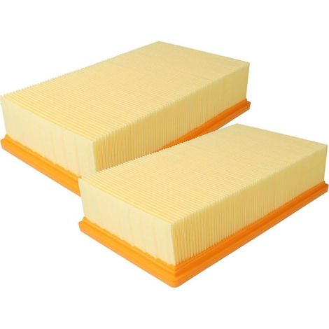 2x filtre à plis plats pour aspirateur robot compatible avec Flex S-36 S-47, S36, S47, VCE 35 L AC, VCE 45 H AC, VCE 45 M AC - Remplacement pour 2607432033, D279015-XJ (1/5)
