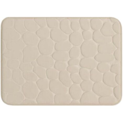BUNTHAUS tapis de bain -Texture granuleuse - antidérapante et lavable en machine - 40x60centimètre (1/5)