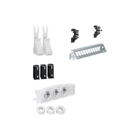 Hager Multimedia Kit, univers, mit 3xSteckdose UM00M2 (1/2)