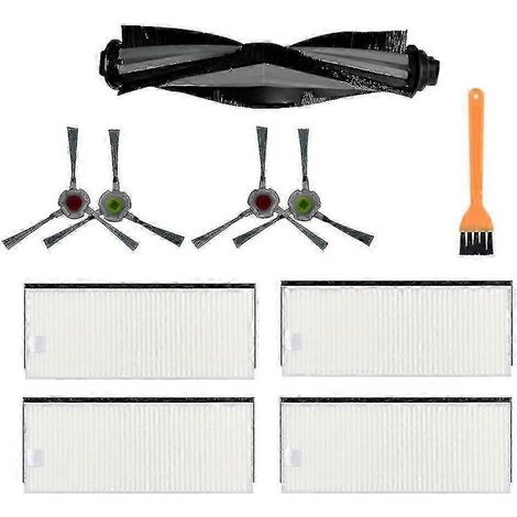 Brosse latérale avec filtre pour Ecovacs Deebot Ozmo U2 Dgn22 U2 Proozo-AquaForge (1/5)