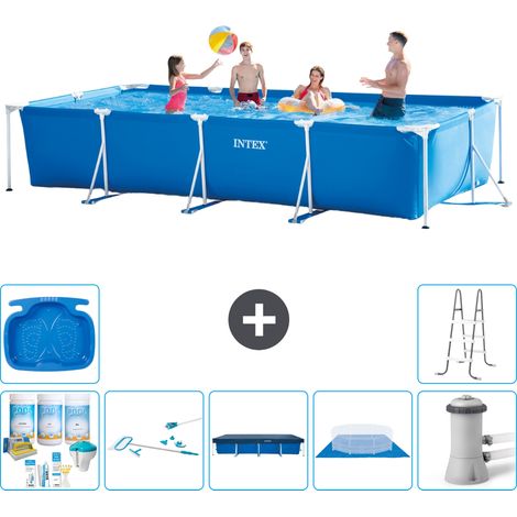 Intex Piscine Tubulaire Rectangulaire - 450x220x84 cm - 8-pièces  S20070 (1/5)