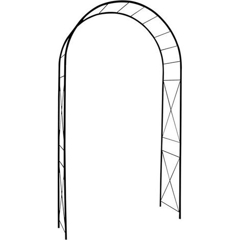 Louis Moulin 3186 Arca Giardino con decoro Rombo Metallo Ferro Vecchiato, 130 x 250 cm
