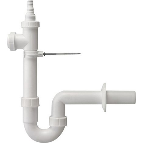 Siphon pour lave-linge Haas avec deux raccords pour appareils 1 1/2" DN50