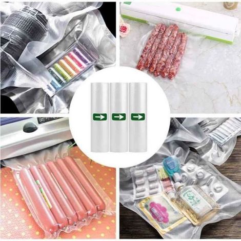 Rouleaux de Mise Sac Sous Vide Alimentaire 3 Rouleaux de 20x500cm │ sans BPA │ pour Machine Sous Vide et la Conservation (1/4)