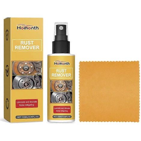 Spray antirouille multi-usages pour le nettoyage des surfaces métalliques, des peintures et du fer. Poudre nettoyante pour l'entretien des voitures. (1/4)