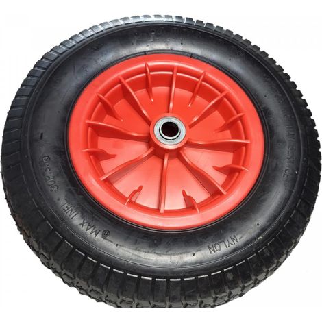 Roue de brouette gonflable 4.80/ 4.00-8 4PR Alésage 20 mm
