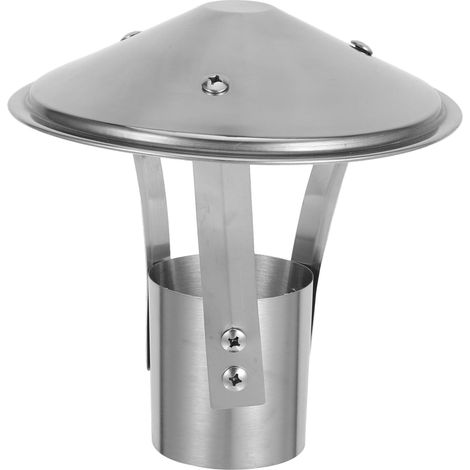 Couvercle de Vent Umbrella pour Évacuation de Fumée Protection la Pluie Vent Installation Facile pour Maison et Restaurant (1/5)
