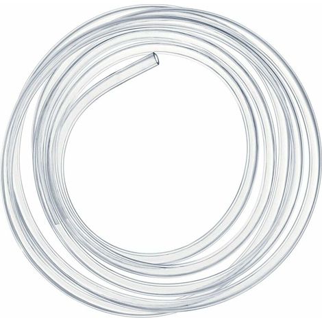 3 Meter langer, transparenter Druckschlauch, 10 x 12 mm flexibles PVC-Rohr