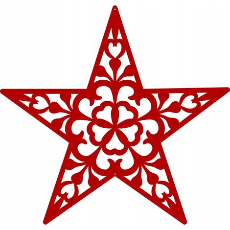 G2 Durchbrochener Sternanhänger Dekoration Heilige Bożena