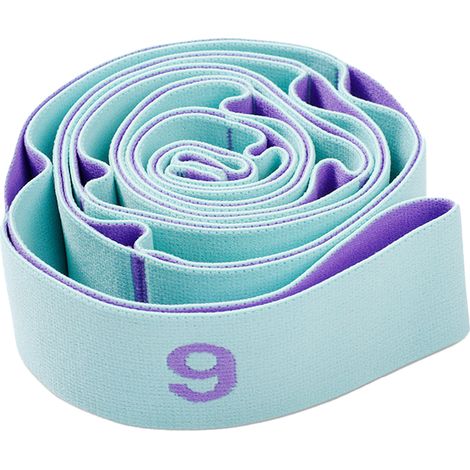 Sangle d'étirement - Sangle élastique pour yoga pilates rééducation - Bande de stretching avec boucles indépendantes - 1 pièce (1/5)