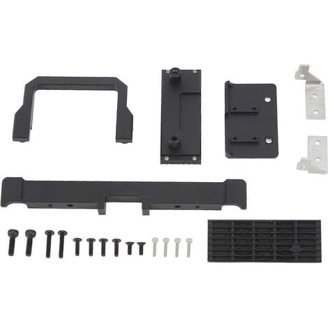 Pare-chocs avant radiocommandé avec calandre, en alliage d'aluminium et acier inoxydable, de remplacement pour Traxxas TRX4M Defender 1/18