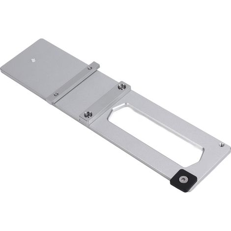 Guide de coupe à angle droit en aluminium pour scie circulaire, rail de guidage de précision, accessoire de menuiserie avec butée réglable (1/5)