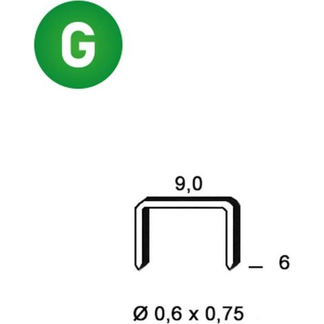 10 000 Agrafes Galvanisées V-06 - 9x6x0.6x0.75 mm - D-Work