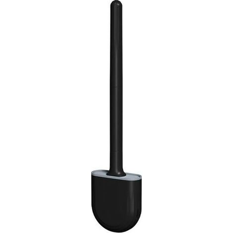 Cepillo de baño de silicona negro, cepillo de baño, cepillo de baño de silicona y soportes con cerdas suaves y mango antideslizante, cepillo de baño de silicona, cepillo de baño colgante de limpieza r (1/3)