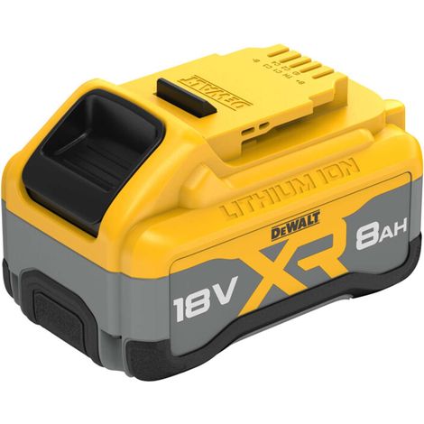 Dewalt – Batterie XR 18V 8Ah Li-Ion – Technologie tabless pour performance optimale – Indicateur LED – Compatible outils 18V – DCB1880XJ