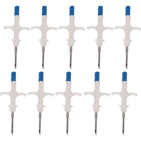 10 Kits de Puce RFID pour Animaux, Implant 1.25x7mm, Conforme ISO11784/11785, Identification Électronique