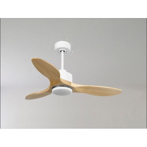 Modulo de KlassFan - Ventilateur de plafond avec lumière blanc bois rouge idéal de 25 à 40 m² KLDC4P6RW132L1Wi (1/5)