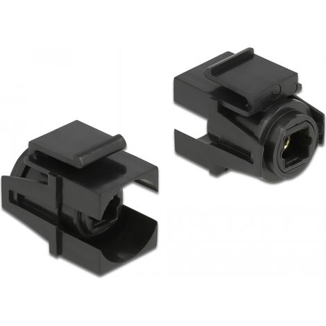 Delock Módulo Keystone TOSLINK hembra TOSLINK hembra negro