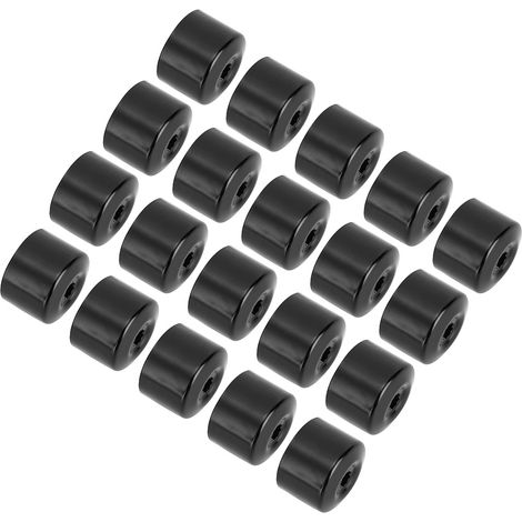 20 Embouts de vis de roue en alliage d'aluminium noir, protège-écrous de moyeu, capuchon de protection pour jantes (1/3)