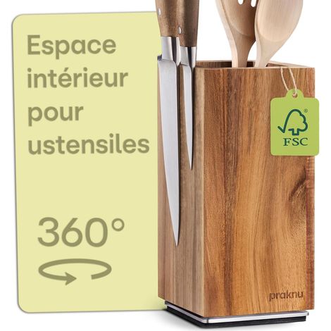 Porte Couteaux Aimanté Rotatif – Range Couteaux de Cuisine Vide (1/5)