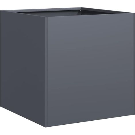 Maison Exclusive - Pflanzkübel Anthrazit 40x40x40 cm Kaltgewalzte