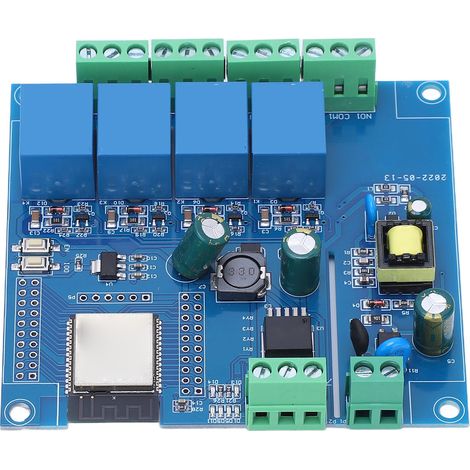 Carte de développement ESP32 WiFi Bluetooth Module relais 4 voies programmable et réinitialisable sans fil (1/5)