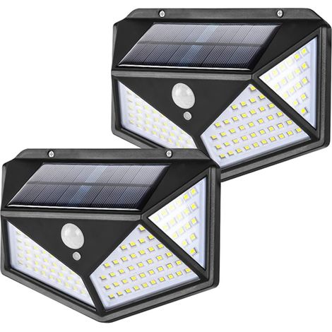 Lampes extérieures solaires, projecteur de sécurité à détecteur de mouvement solaire 100 LED DXGHC-AquaForge (1/5)