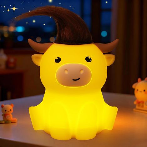 Bonita luz nocturna de silicona con brillo ajustable para habitación infantil (estilo 3) (1/5)