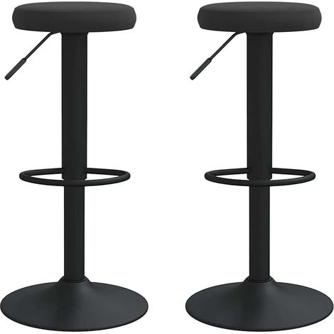 Maison Exclusive - Barhocker 2 Stk. Schwarz Samt