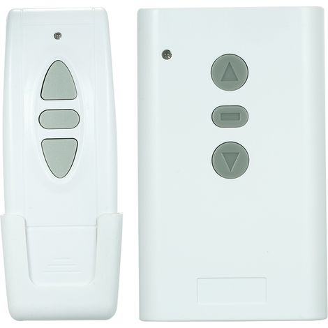 Télécommande RF 2 Canaux 433Mhz Interrupteur Sans Fil 220V Pour Volet Roulant Projecteur, Récepteur Avec Pile 23A Pour (1/5)