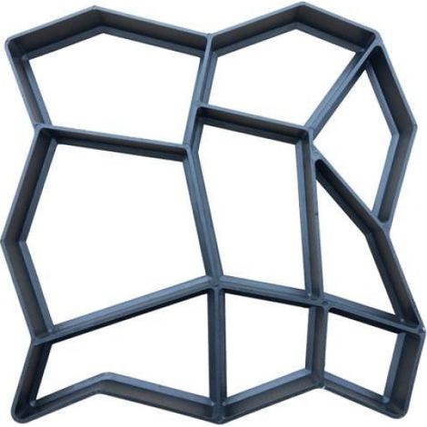 Carrelage - Type C - Plastique - Noir - Extérieur - Moule de pavage en route (1/4)