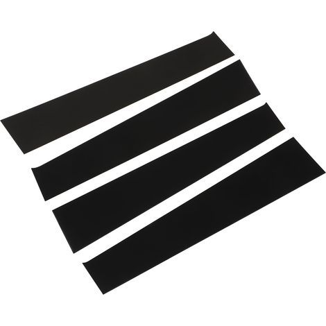 4 pièces de garnitures noires pour montants de porte et de fenêtre de voiture, remplacement pour Dodge RAM 2009-2018 (1/5)