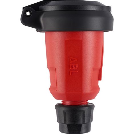 ABL Schutzkontakt-Kupplung Hightech 1580, 250V 16A IP54, Kunststoff, Rot (1/2)