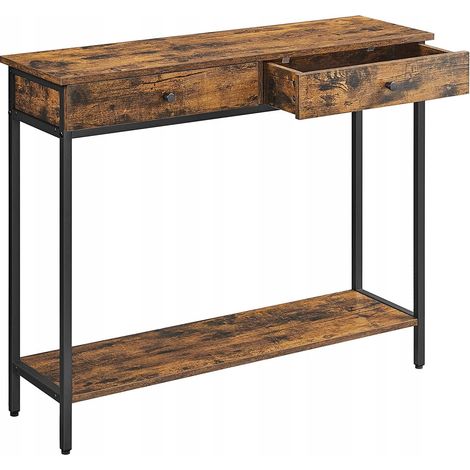 Consola Valora de estilo rústico marrón con cajones prácticos (1/5)