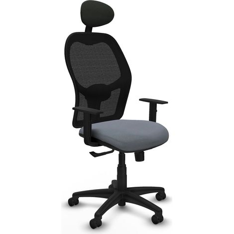 Sedia da ufficio piqueras y crespo ergonomica nero tessuto rete (1/2)