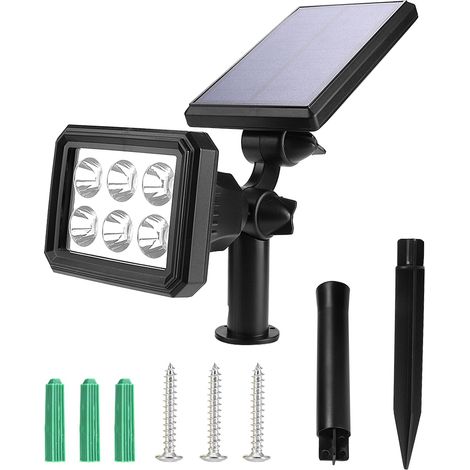 Lampe de jardin LED solaire étanche avec détecteur de présence pour la maison et le jardin extérieur (1/5)