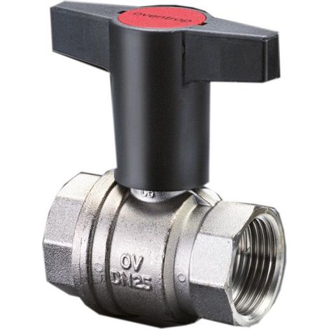 Valvola a sfera con maniglia a leva OV, pressione nominale PN 16, ottone DN 15, filettatura interna 1/2Z