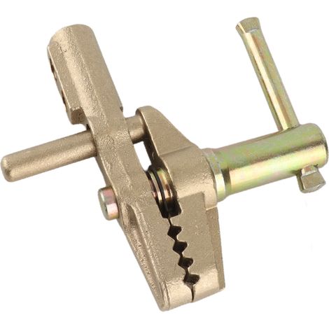 Pince de terre pour câble de soudure 600A laiton robuste poste à souder (100% laiton) (1/5)