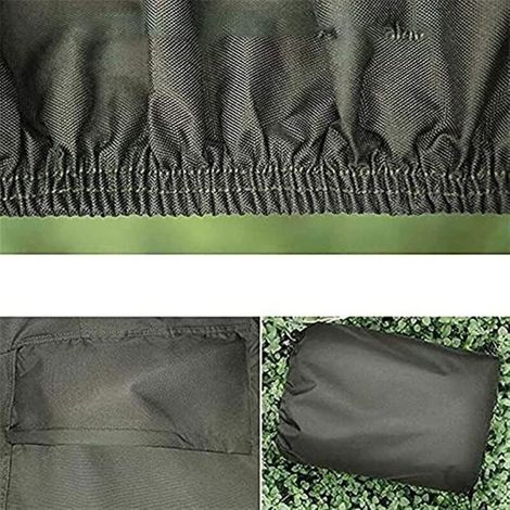 Ecleanfy - Housse de Protection Imperméable pour Tondeuse à Gazon ，Protection UV Housse de Tracteur de Pelouse en Tissu Oxford Taille XL (1/3)