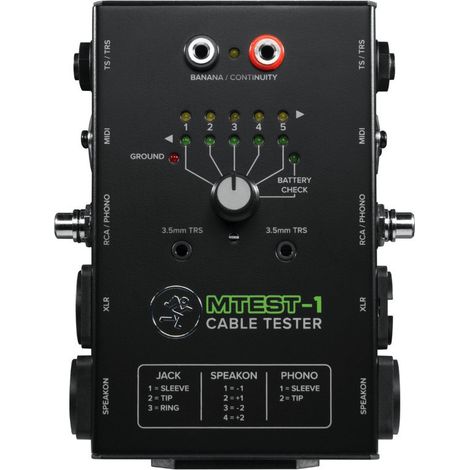 Mackie Tester MTest-1 para Cables de Audio