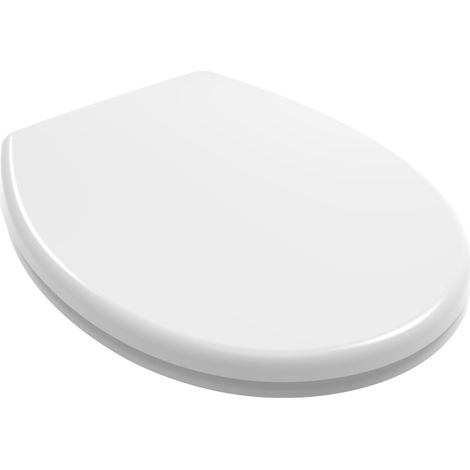 Wc-Sitzabdeckung, Universal, Soft Close, Glänzendes Weiss