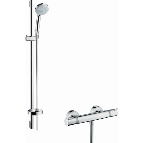 Combinaison de douche CROMA 100 ECOSTAT CONFORT Bsta Unica´C 900mm chr (1/10)