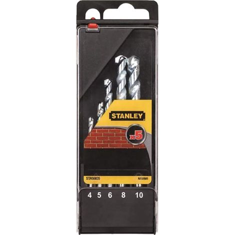 PUNTA PER MURO IN SET set 5 pz (da mm 4 a 10) - STANLEY