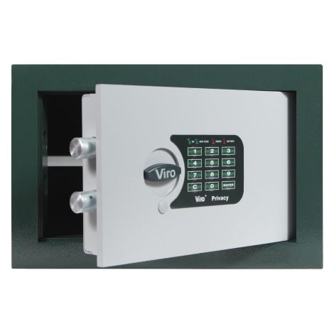 Viro 1.4373.20 coffre-fort a' combinaison e'lectronique 35x20x23 cm porte en acier e'paisseur 8 mm et boulons 20 mm pour installation encastre'e