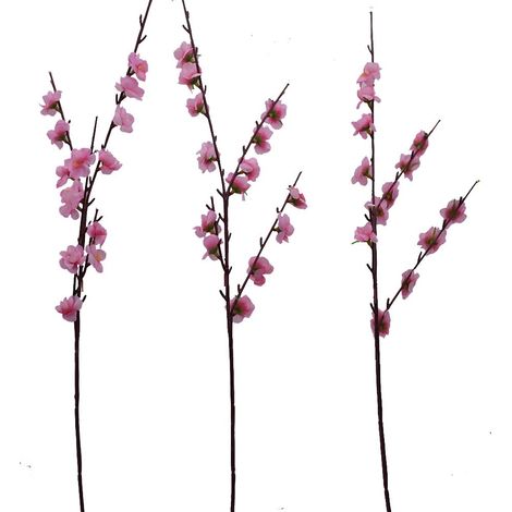 Ramo fiori di pesco per albero pasqua Decorazioni pasquali arredo casa set da 3 allestire vetrine negozi 52cm (1/5)