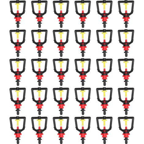 30 kits d'arrosage automatique avec buses en plastique pour économiser l'eau et servir d'ornement pour jardin et pelouse (1/5)