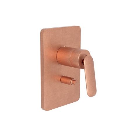 Façade mitigeur douche encastrée 2 sorties Or Rose Brossé - CRISTINA ONDYNA FL68934P